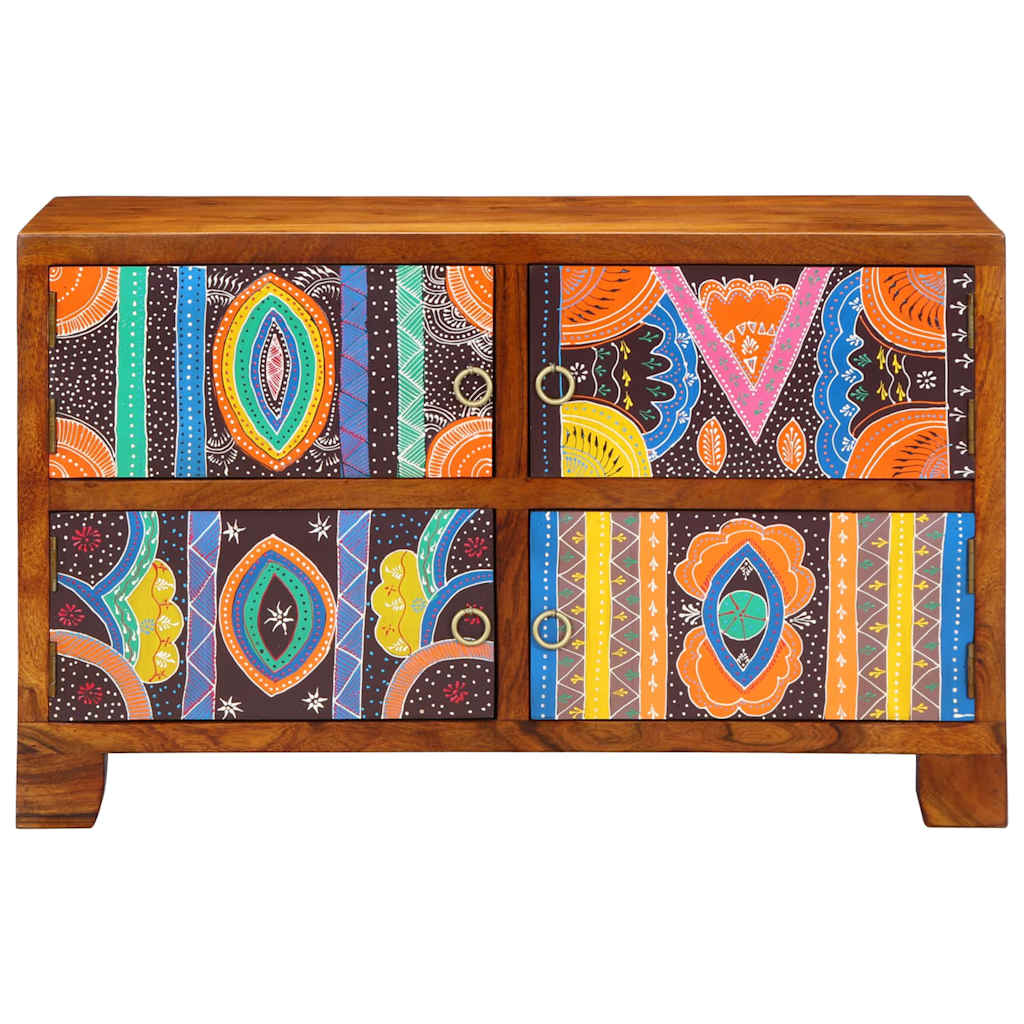 vidaXL Ντουλάπα Παπουτσιών Καφέ 90 x 35 x 55 εκ. Μασίφ ξύλο ακακίας