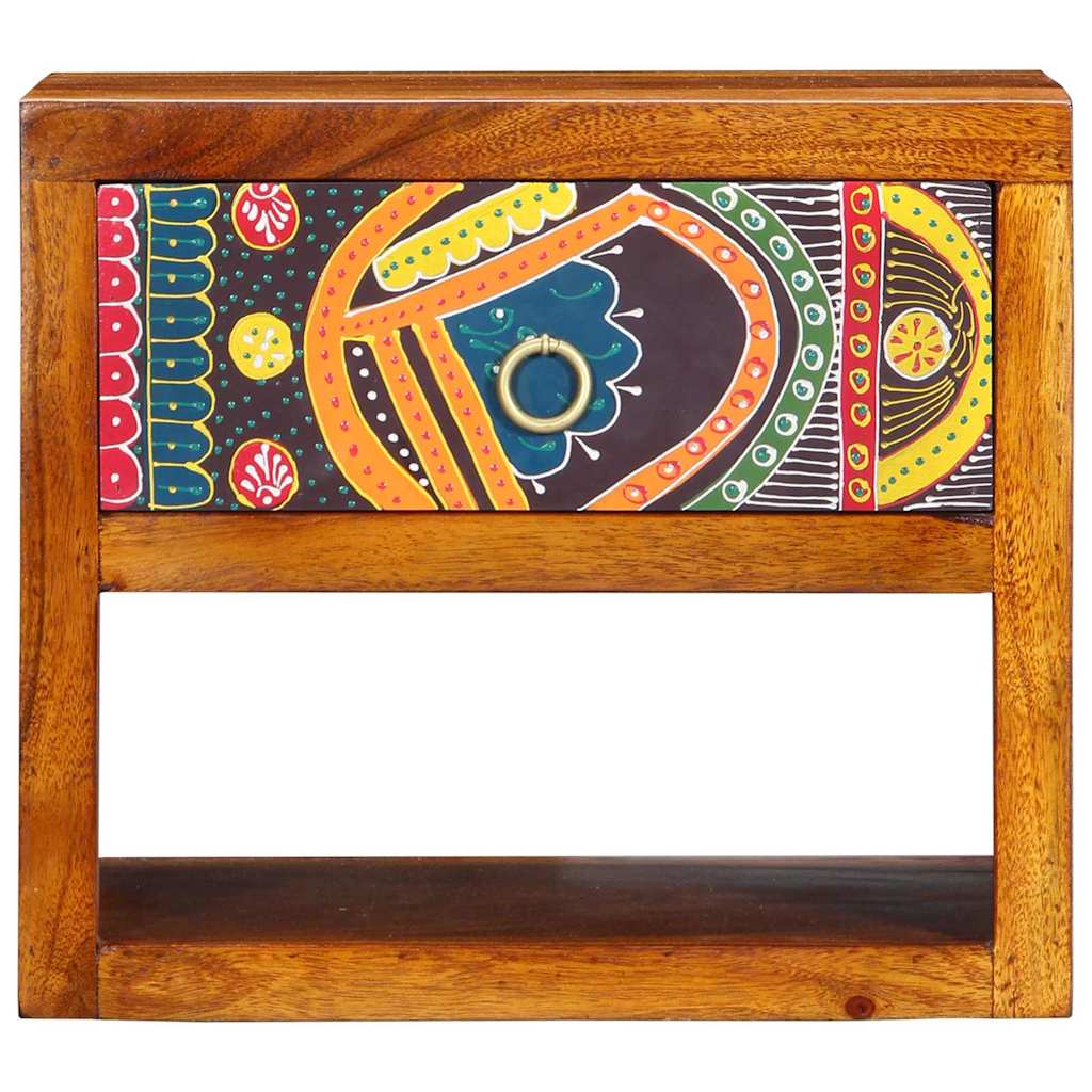 vidaXL Κομοδίνο 2 pcs Καφέ 40 x 35 x 35 εκ Μασίφ ξύλο ακακίας