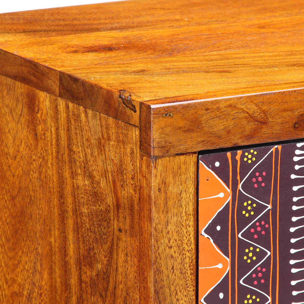 vidaXL Κομοδίνο 2 pcs Καφέ 35 x 30 x 22 εκ. Μασίφ ξύλο ακακίας