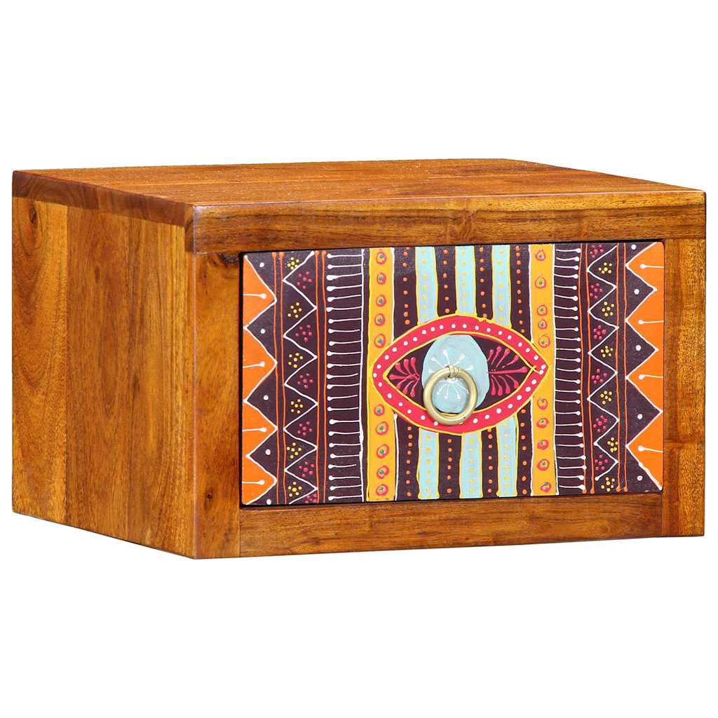 vidaXL Κομοδίνο 2 pcs Καφέ 35 x 30 x 22 εκ. Μασίφ ξύλο ακακίας