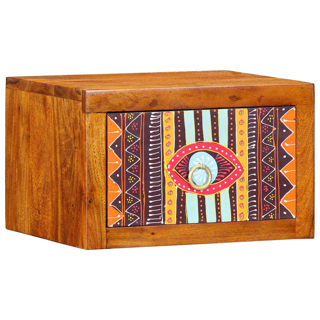 vidaXL Κομοδίνο 2 pcs Καφέ 35 x 30 x 22 εκ. Μασίφ ξύλο ακακίας