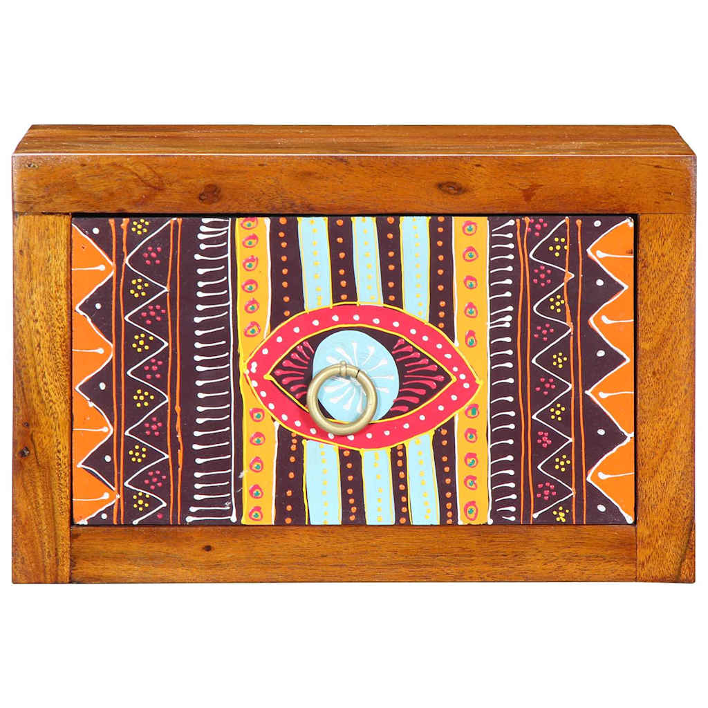 vidaXL Κομοδίνο 2 pcs Καφέ 35 x 30 x 22 εκ. Μασίφ ξύλο ακακίας