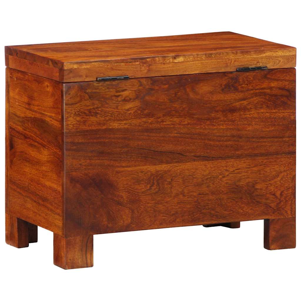 vidaXL Κουτί αποθήκευσης Πολύχρωμο 50 x 30 x 40 εκ. Μασίφ ξύλο ακακίας