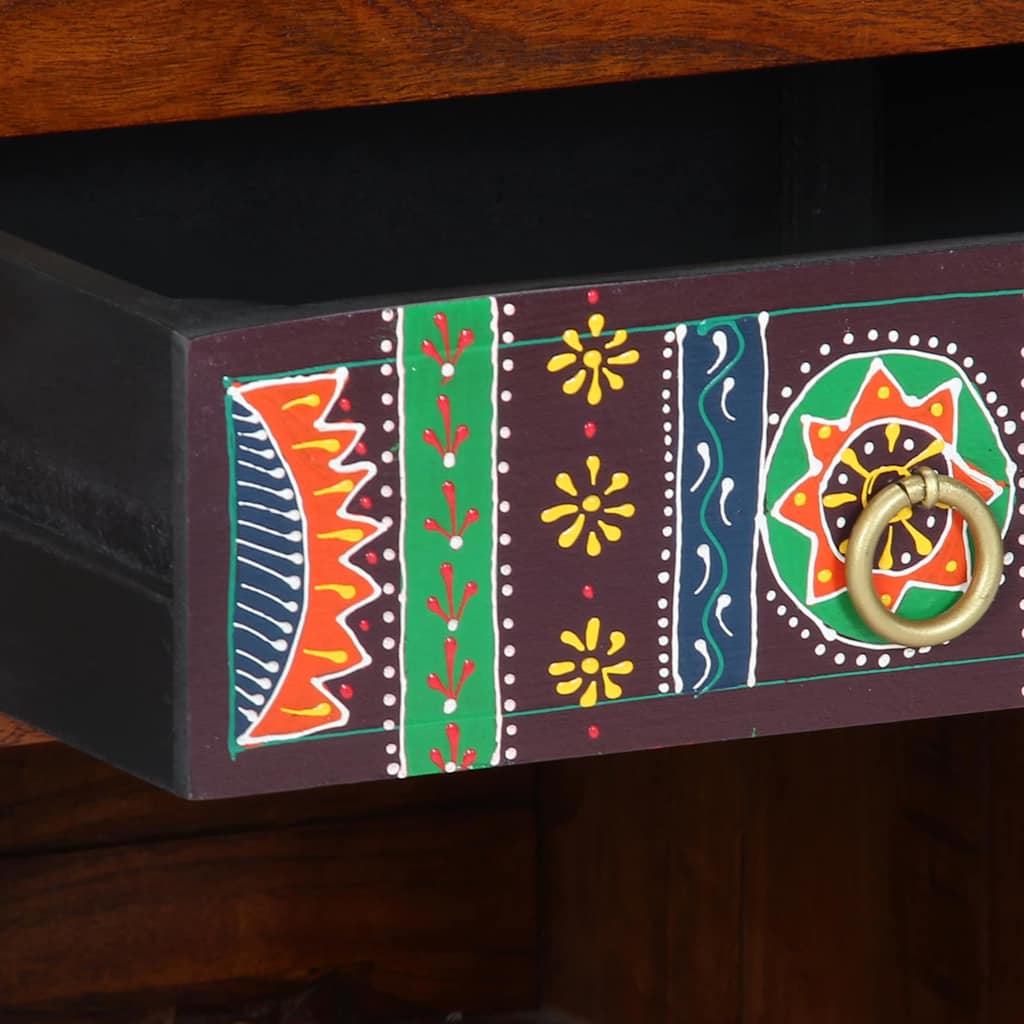 vidaXL Βάση τηλεφώνου Καφέ 40 x 35 x 75 εκ Μασίφ ξύλο ακακίας