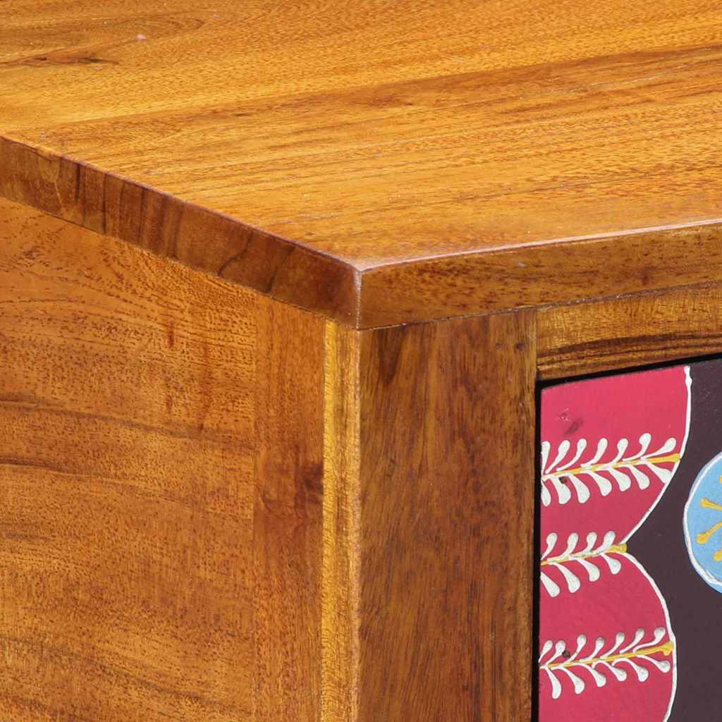 vidaXL Βάση τηλεφώνου Καφέ 35 x 35 x 75 εκ. Μασίφ ξύλο ακακίας