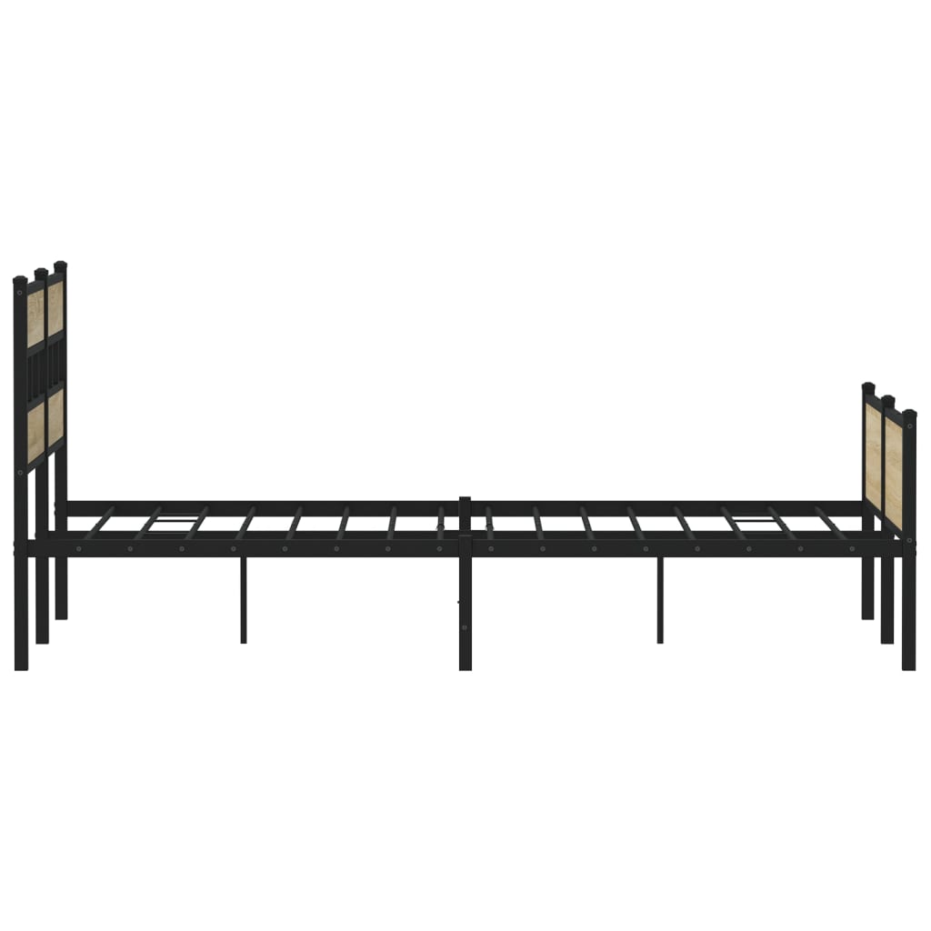 vidaXL Πλαίσιο Κρεβατιού Χωρ. Στρώμα Sonoma Δρυς 120x200εκ. Επ. Ξύλο