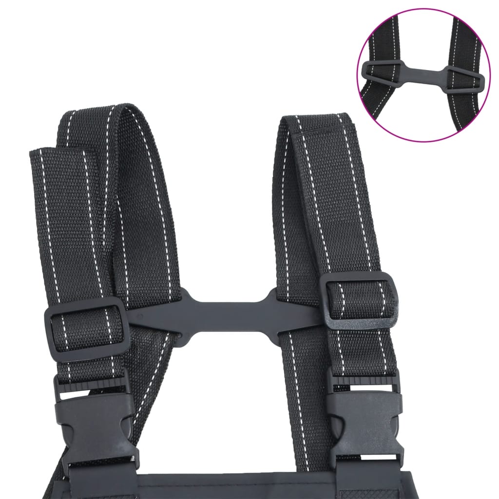 vidaXL Κολυμβητικές βάτες στήθους μπότες Μαύρο μέγεθος 38