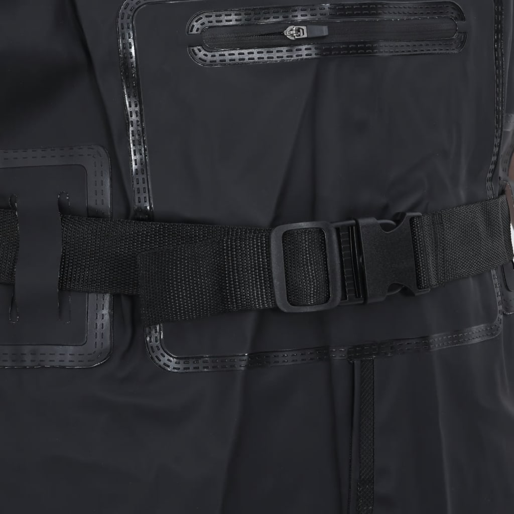 vidaXL Κολυμβητικές βάτες στήθους μπότες ζώνη Μαύρο μέγεθος 41