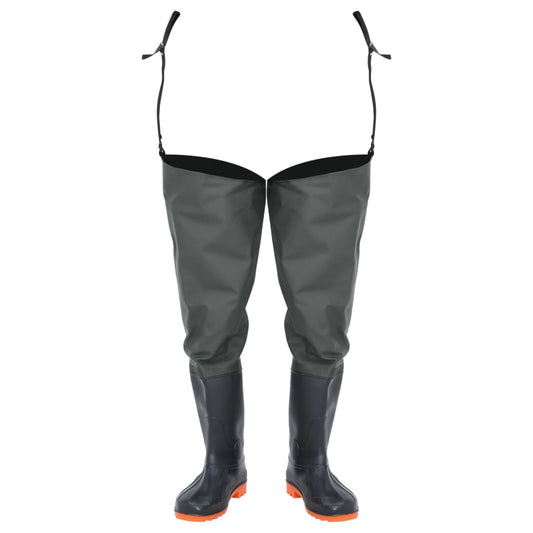 vidaXL Γαλότσες Ψηλές Σκούρες Πράσινες Μέγεθος 39