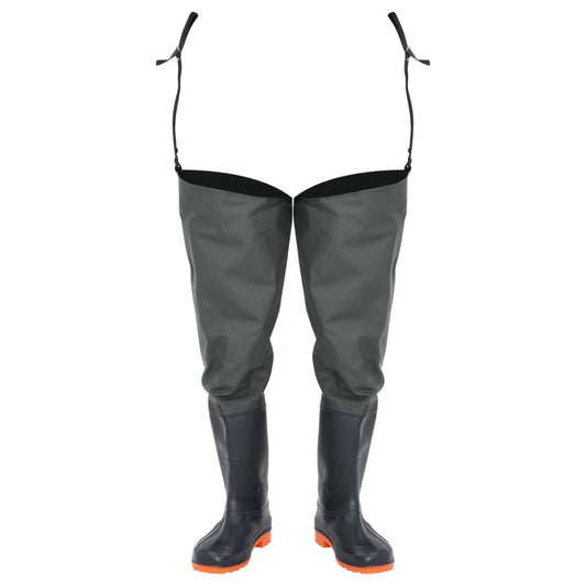 vidaXL Γαλότσες Ψηλές Σκούρες Πράσινες Μέγεθος 41