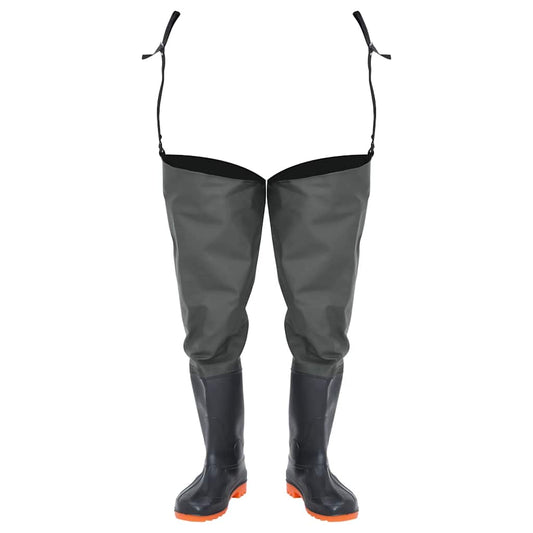 vidaXL Γαλότσες Ψηλές Σκούρες Πράσινες Μέγεθος 44