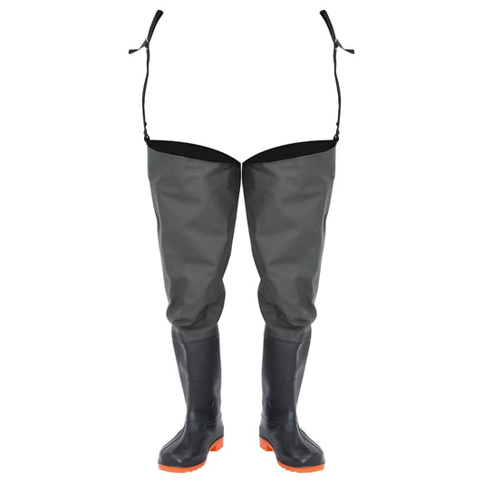 vidaXL Γαλότσες Ψηλές Σκούρες Πράσινες Μέγεθος 46