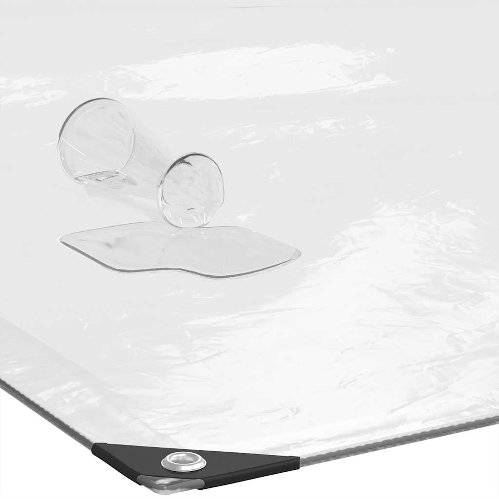 vidaXL Σαφής μουσαμάς με οπές 2x3 m πολυαιθυλένιο