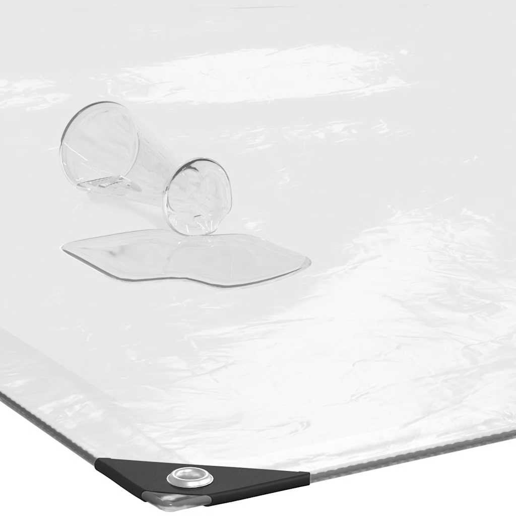 vidaXL Σαφής μουσαμάς με οπές 2x8 m Πολυαιθυλένιο