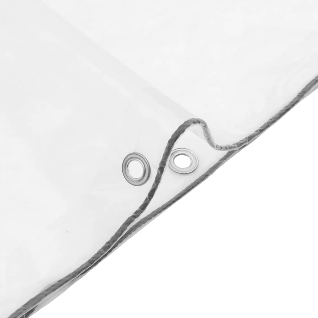 vidaXL Σαφής μουσαμάς με οπές 3x4 m πολυαιθυλένιο