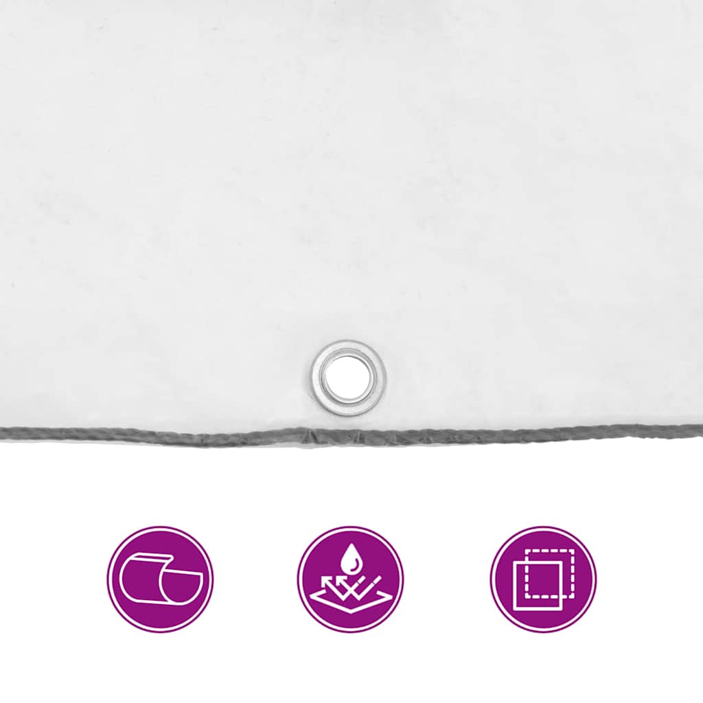 vidaXL Σαφής μουσαμάς με οπές 3x5 m Πολυαιθυλένιο