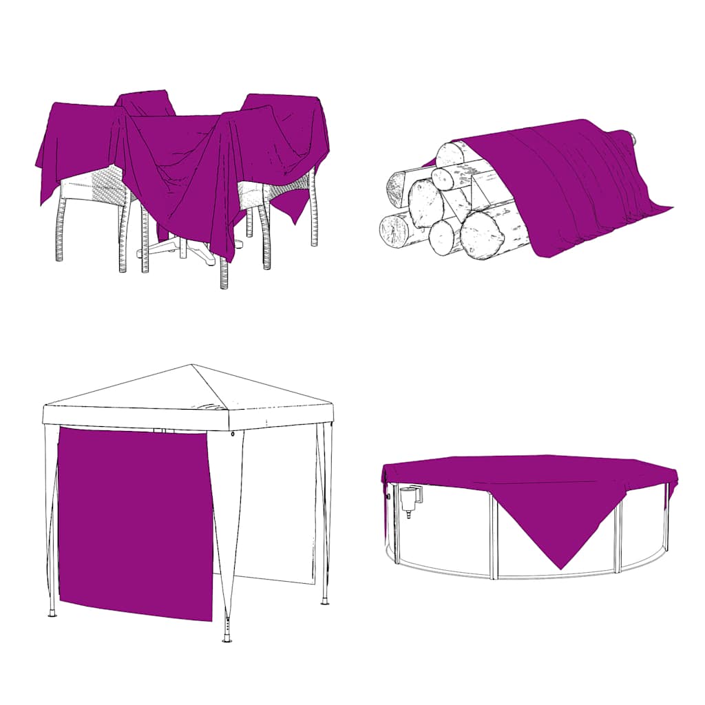 vidaXL Σαφής μουσαμάς με οπές 2x6 m πολυαιθυλένιο