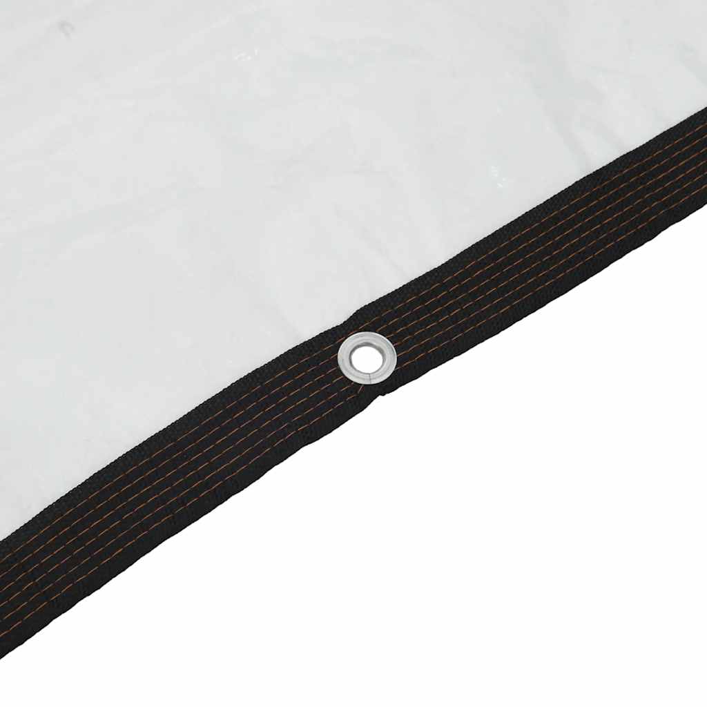 vidaXL Σαφής μουσαμάς με οπές 2x10 m πολυαιθυλένιο