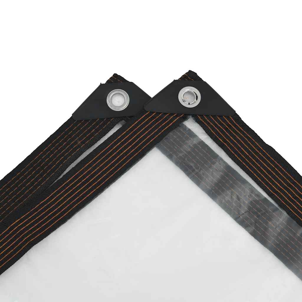 vidaXL Σαφής μουσαμάς με οπές 3x8 m Πολυαιθυλένιο