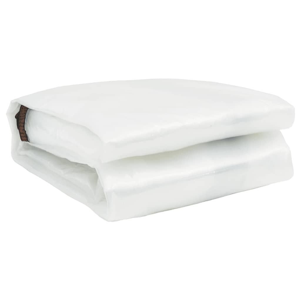 vidaXL Σαφής μουσαμάς με οπές 6x12 m πολυαιθυλένιο