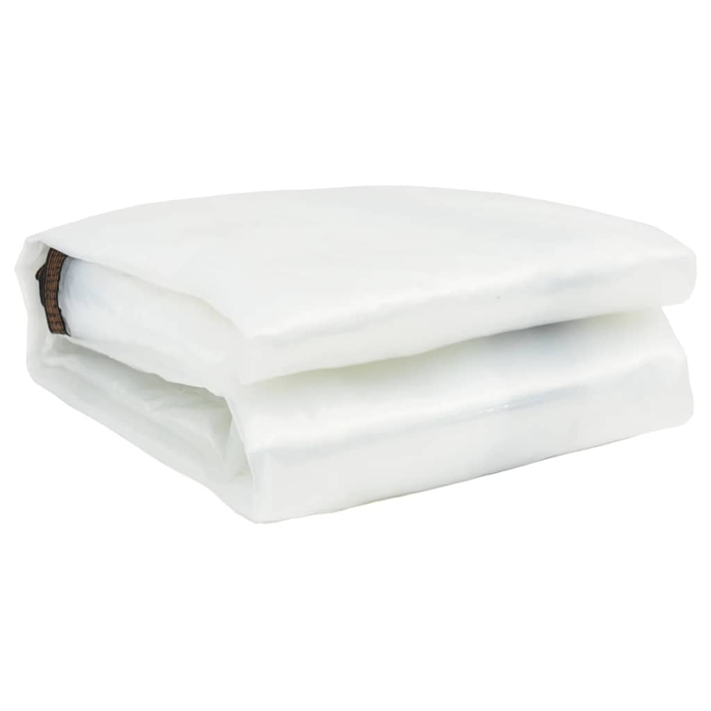 vidaXL Σαφής μουσαμάς με οπές 8x8 m πολυαιθυλένιο