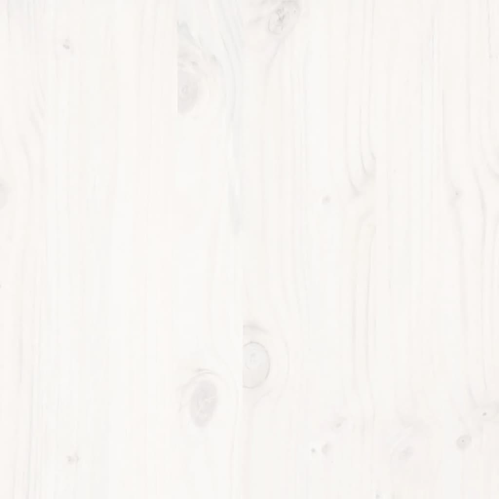 vidaXL Σκελετός Κρεβ. Χωρίς Στρώμα Λευκό 120x200 εκ Μασίφ Πεύκο