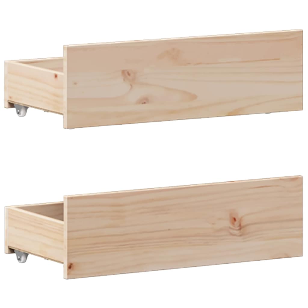 vidaXL Σκελετός Κρεβατιού Χωρίς Στρώμα 135x190 εκ Μασίφ Ξύλο Πεύκου