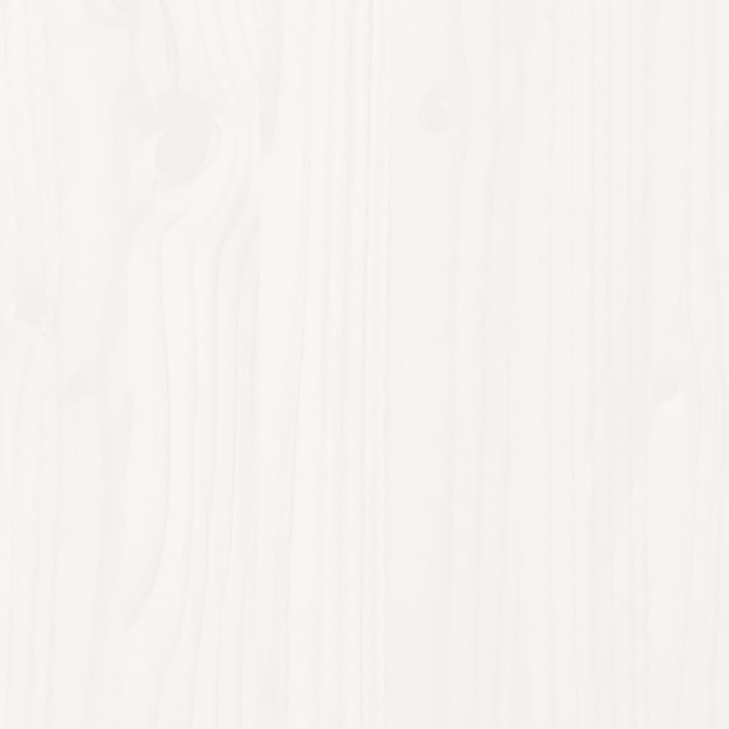 vidaXL Σκελετός Κρεβ. Χωρίς Στρώμα Λευκό 160x200 εκ Μασίφ Πεύκο