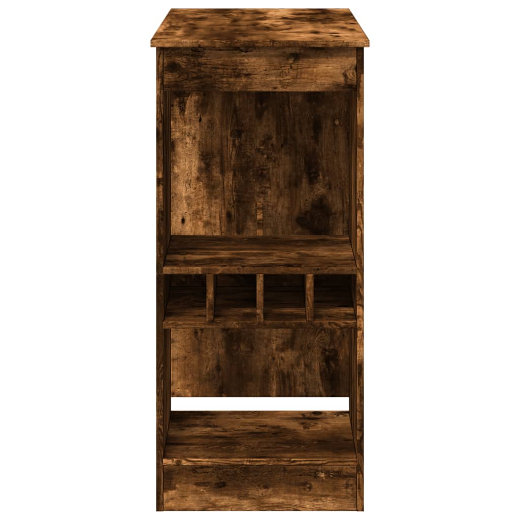 vidaXL Τραπέζι Μπαρ με Ράφια Δρυς 90x47,5x103,5 εκ. Επεξεργ. Ξύλο