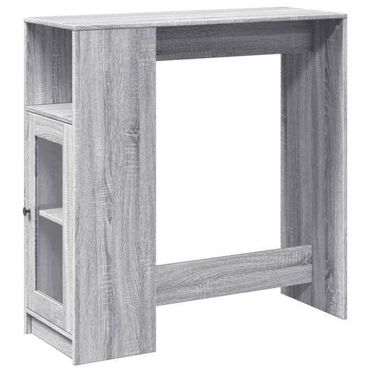 vidaXL Τραπέζι Μπαρ Γκρι Sonoma 101x40x103,5 εκ. από Επεξεργ. Ξύλο