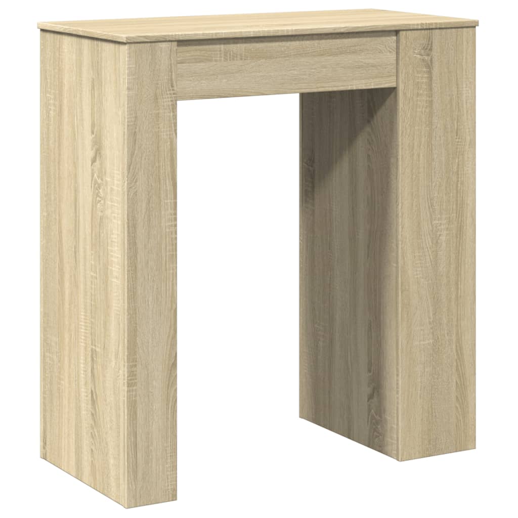 vidaXL Τραπέζι Μπαρ με Ράγες Sonoma Δρυς 95x47x103,5 εκ Επεξεργ. Ξύλο
