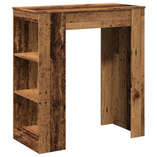 vidaXL Τραπέζι Μπαρ με Ράγες 95x47x103,5 εκ. Επεξεργ. Ξύλο