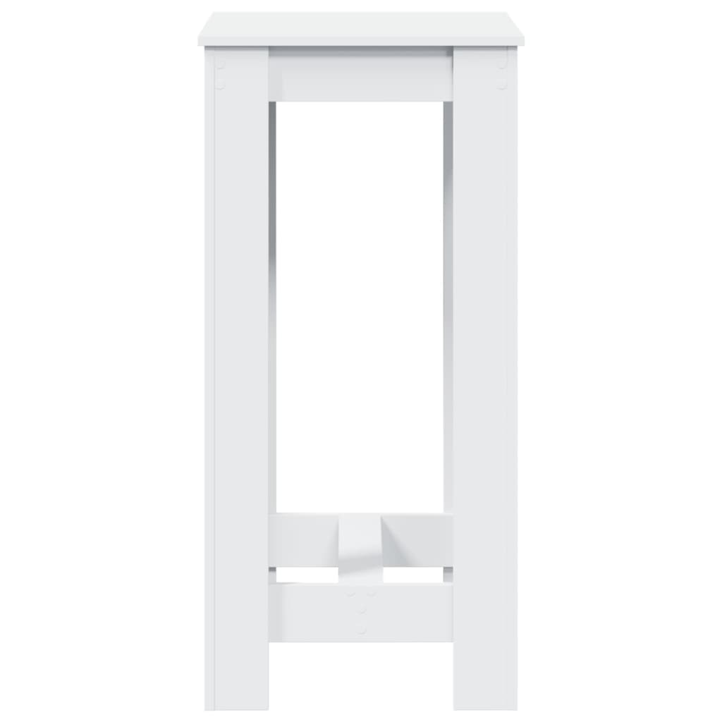 vidaXL Τραπέζι Μπαρ Λευκό 51x50x103,5 εκ. Επεξ. Ξύλο
