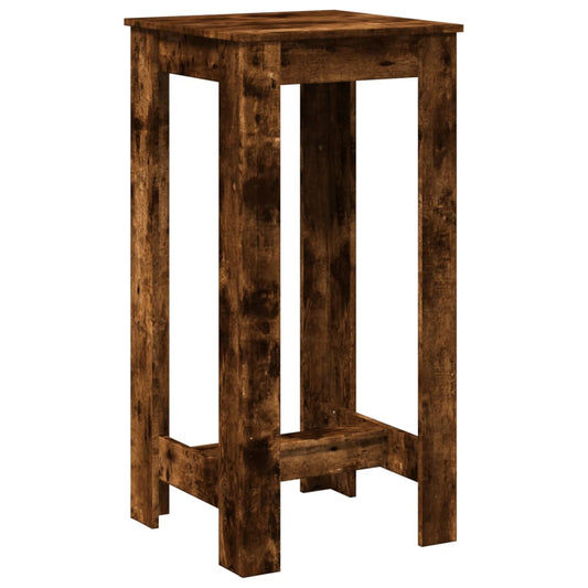 vidaXL Τραπέζι Μπαρ Καπνιστή Δρυς 51x50x103,5 εκ. Επεξ. Ξύλο