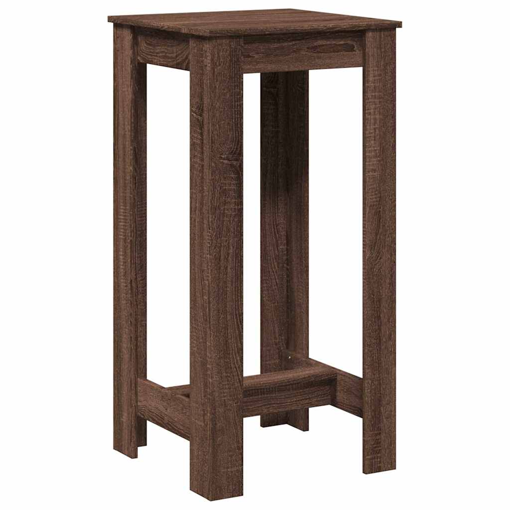 vidaXL Τραπέζι Μπαρ Καφέ Δρυς 51x50x103,5 εκ. Επεξ. Ξύλο