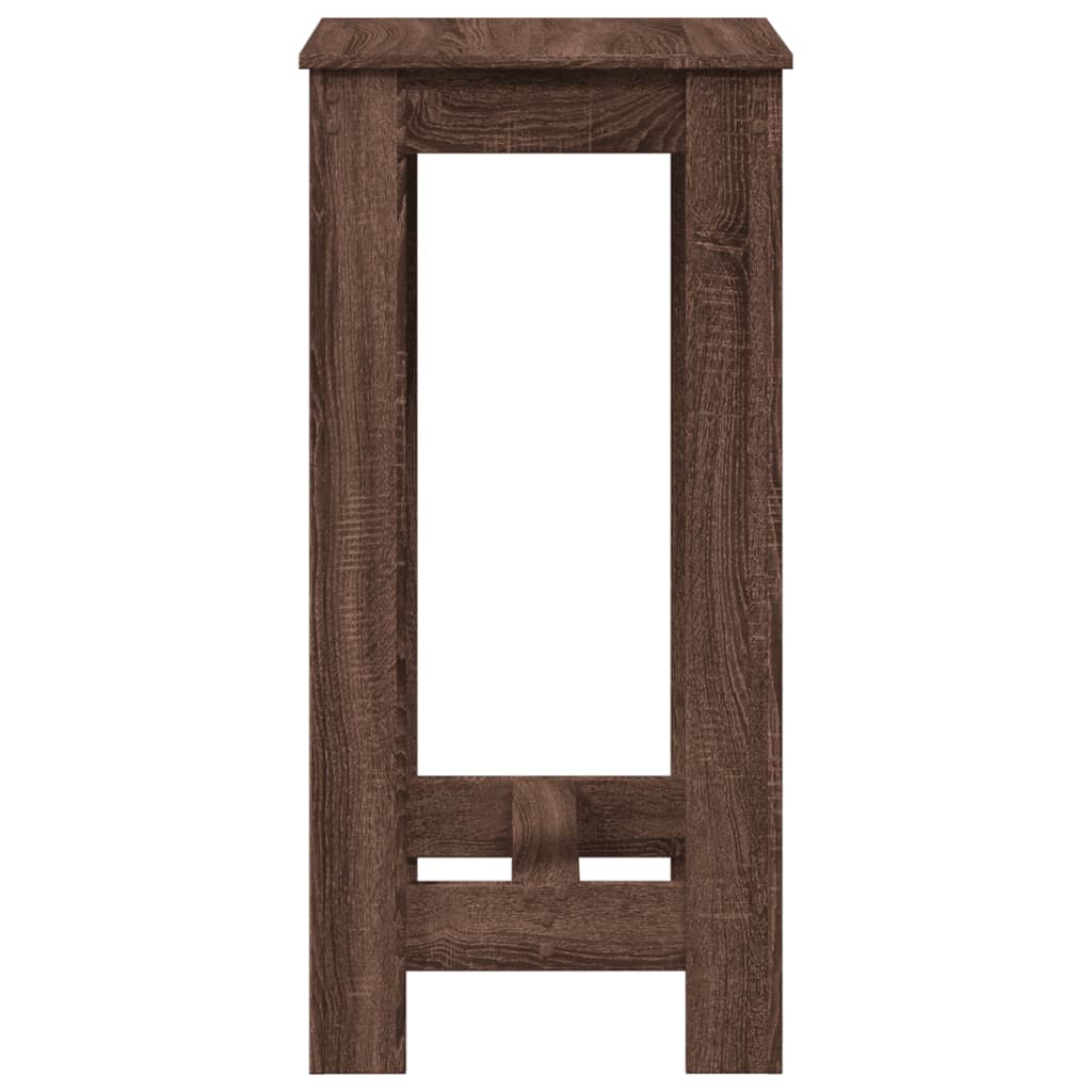 vidaXL Τραπέζι Μπαρ Καφέ Δρυς 51x50x103,5 εκ. Επεξ. Ξύλο