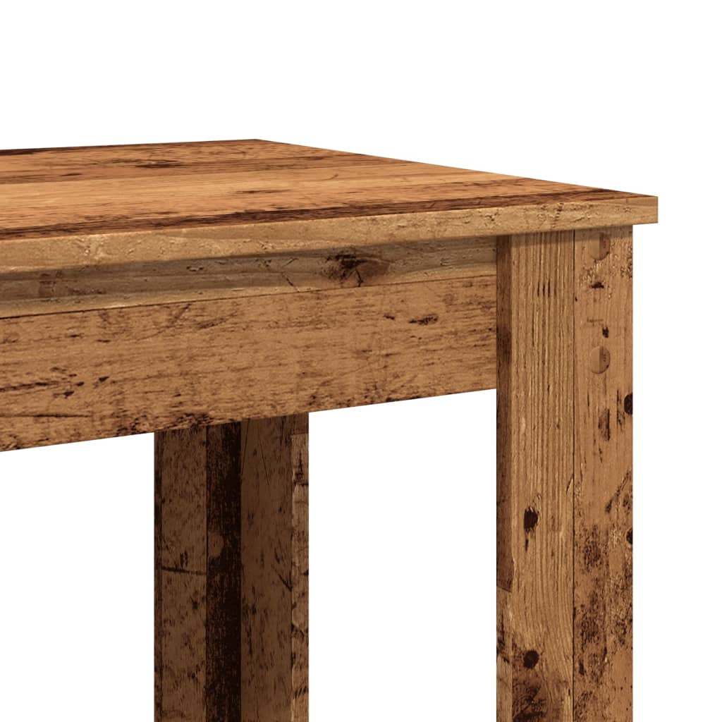 vidaXL Τραπέζι Μπαρ Όψη Παλαιού Ξύλου 51x50x103,5 εκ. Επεξ. Ξύλο