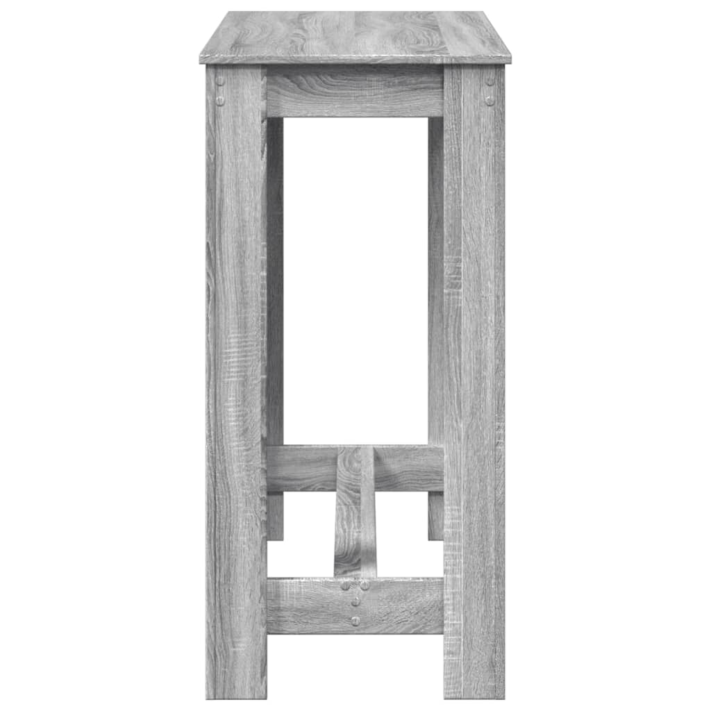 vidaXL Τραπέζι Μπαρ Γκρι Sonoma 102x50x103,5εκ. Επεξεργ. Ξύλο