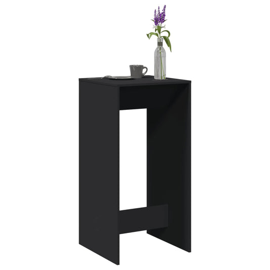 vidaXL Τραπέζι Μπαρ Μαύρο 51x50x103,5 εκ. Επεξ. Ξύλο