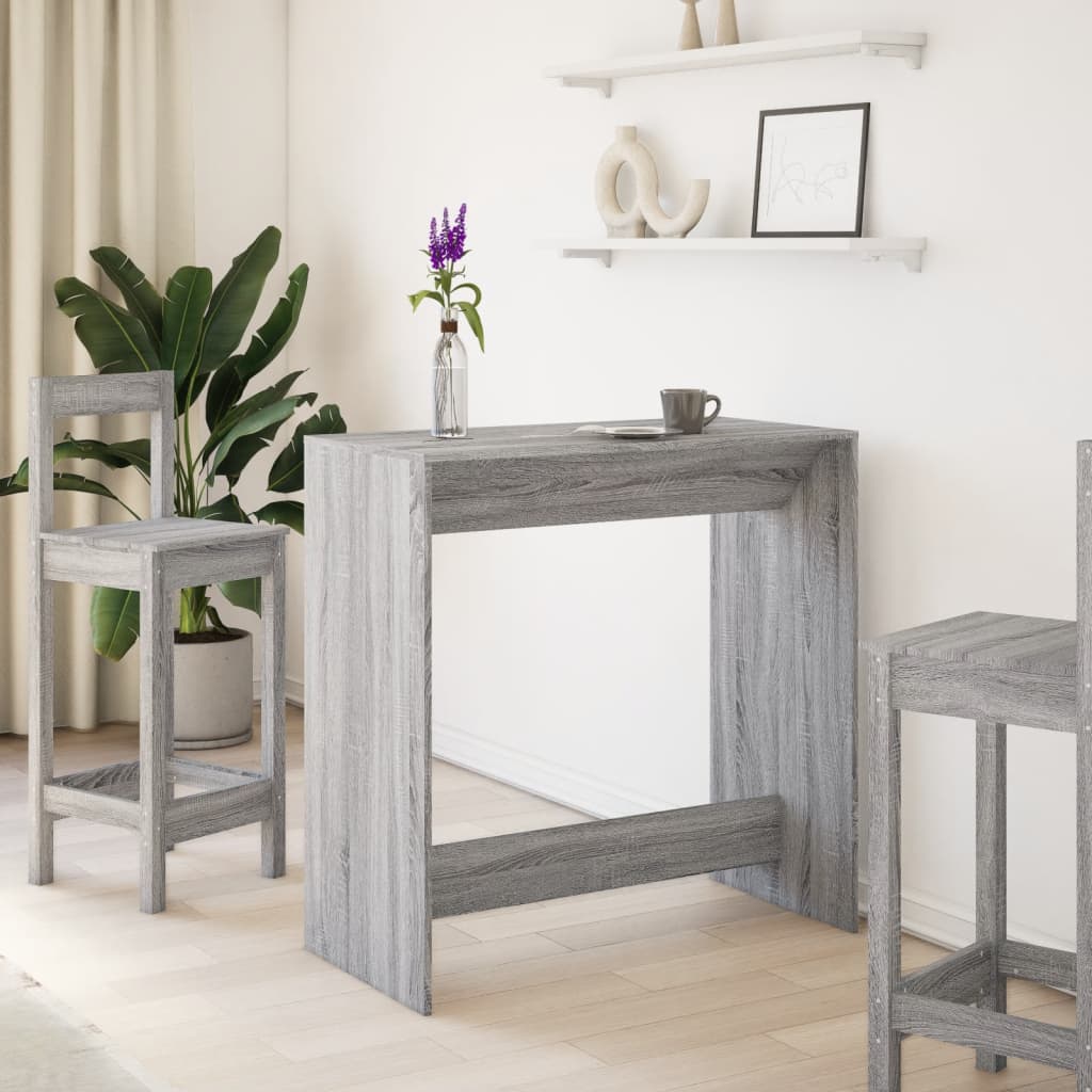 vidaXL Τραπέζι Μπαρ Γκρι Sonoma 102x50x103,5εκ. Επεξεργ. Ξύλο
