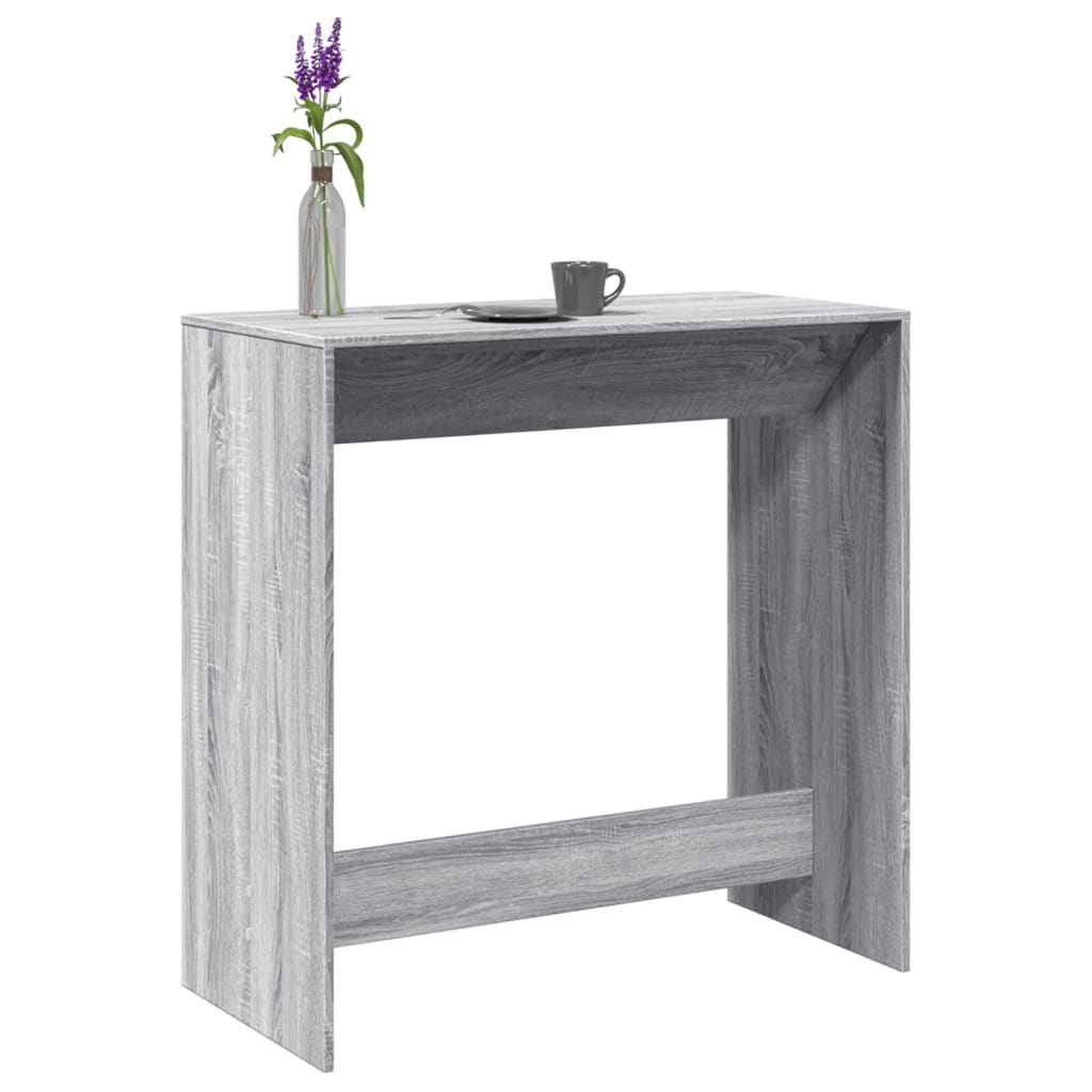 vidaXL Τραπέζι Μπαρ Γκρι Sonoma 102x50x103,5εκ. Επεξεργ. Ξύλο