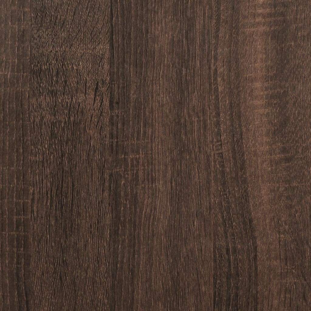 vidaXL Πλαίσιο Τζακιού Καφέ Δρυς 100x30x87,5 εκ. από Επεξ. Ξύλο