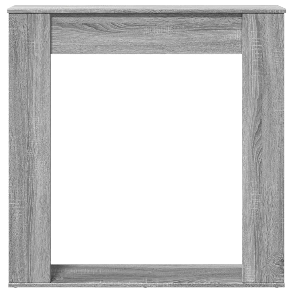 vidaXL Πλαίσιο Τζακιού Γκρι Sonoma 100x20x100 εκ. από Επεξ. Ξύλο