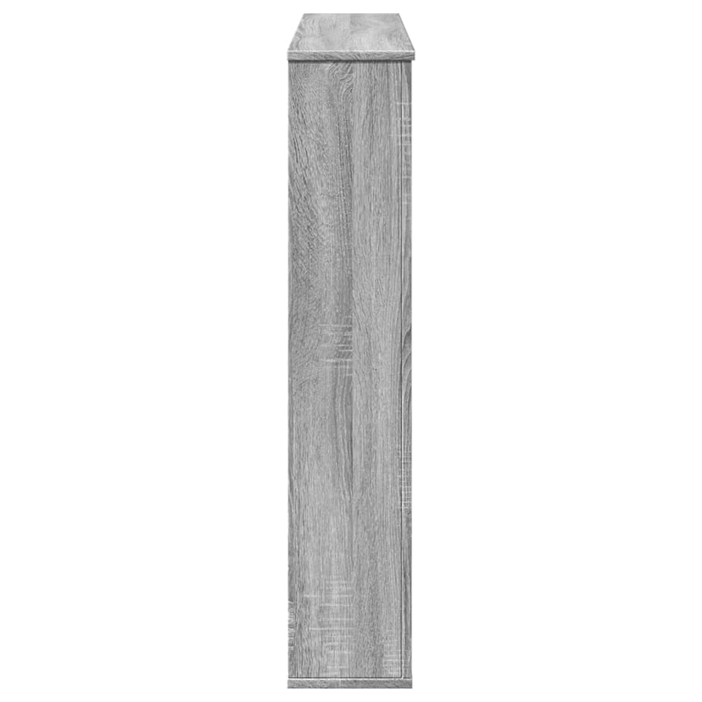 vidaXL Πλαίσιο Τζακιού Γκρι Sonoma 100x20x100 εκ. από Επεξ. Ξύλο