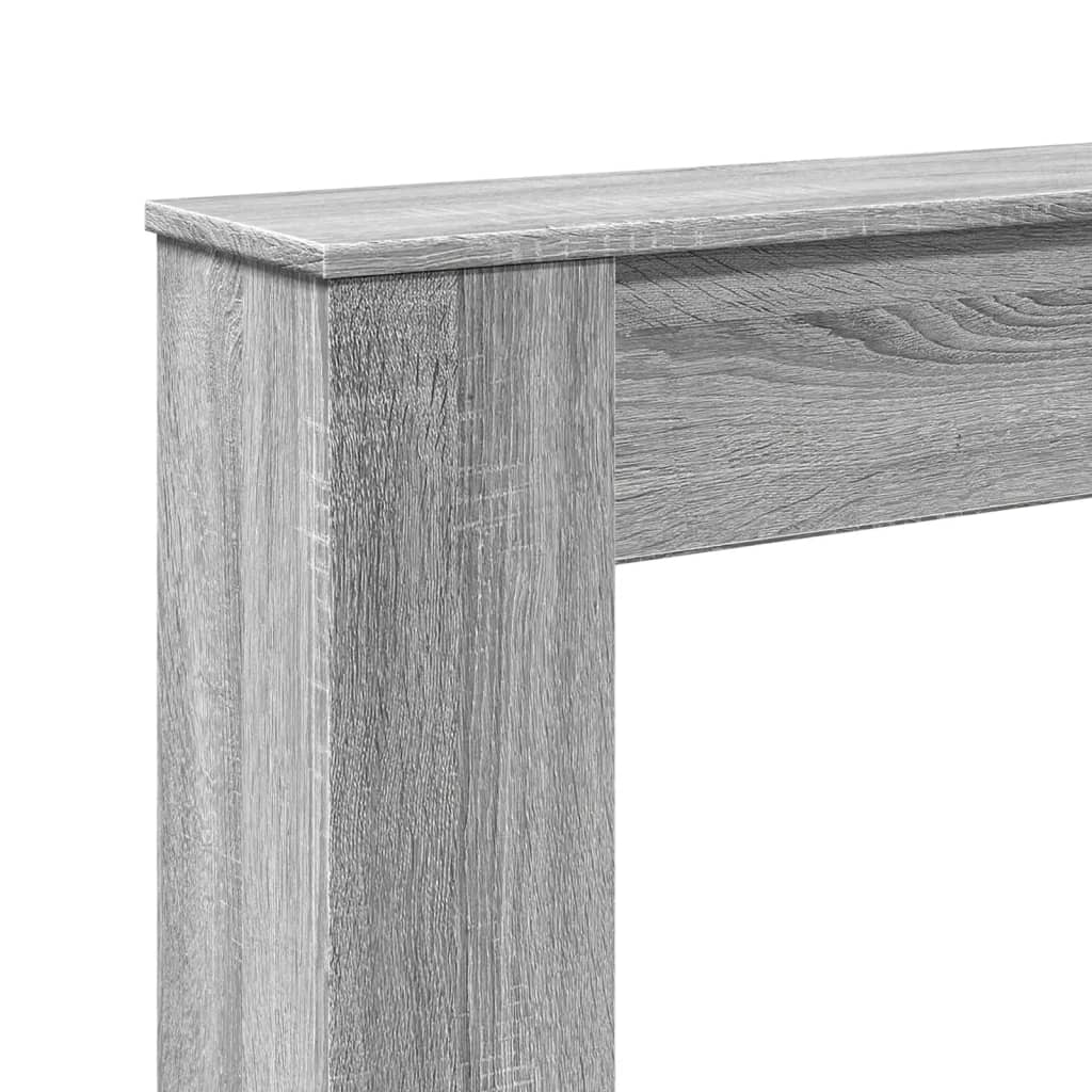 vidaXL Πλαίσιο Τζακιού Γκρι Sonoma 100x20x100 εκ. από Επεξ. Ξύλο