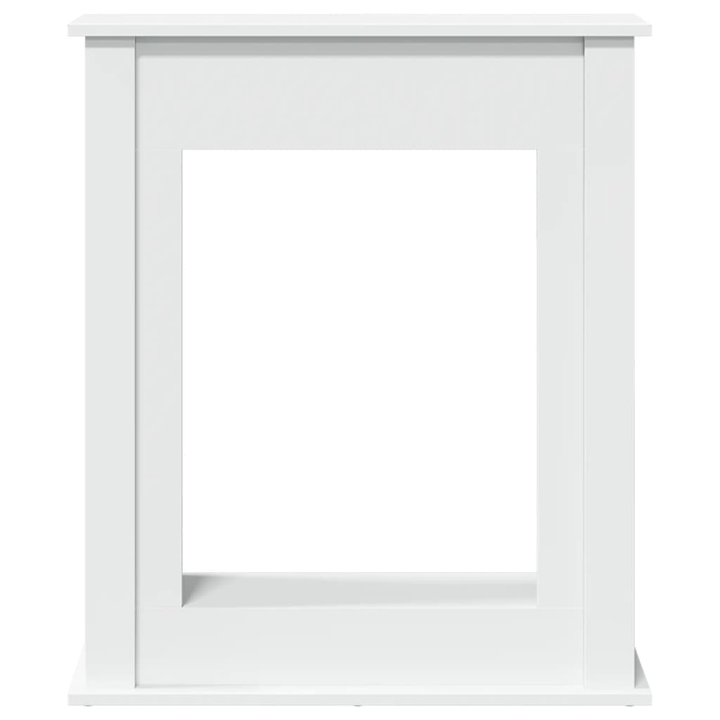 vidaXL Πλαίσιο Τζακιού Λευκό 75x20x87,5 εκ. από Επεξ. Ξύλο