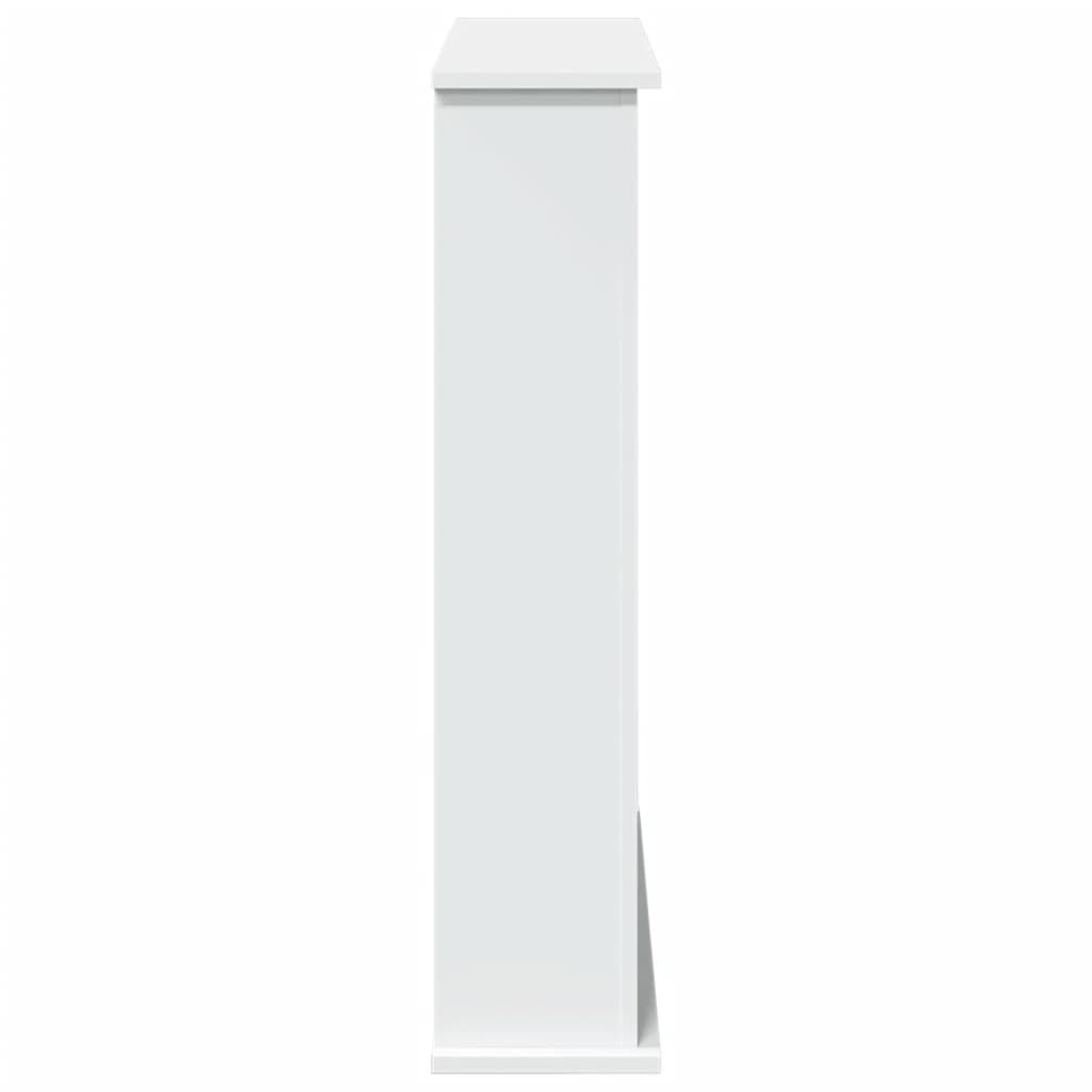 vidaXL Πλαίσιο Τζακιού Λευκό 75x20x87,5 εκ. από Επεξ. Ξύλο