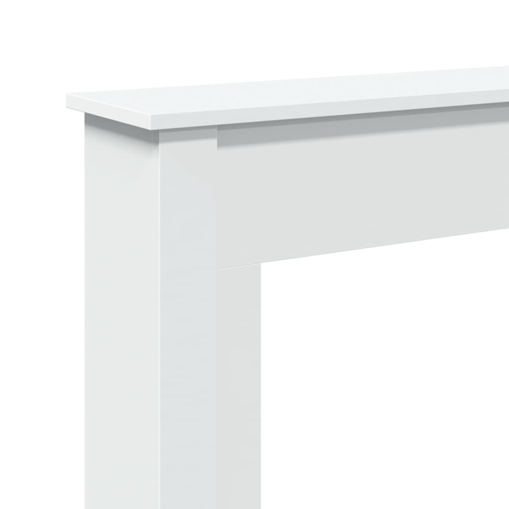 vidaXL Πλαίσιο Τζακιού Λευκό 75x20x87,5 εκ. από Επεξ. Ξύλο