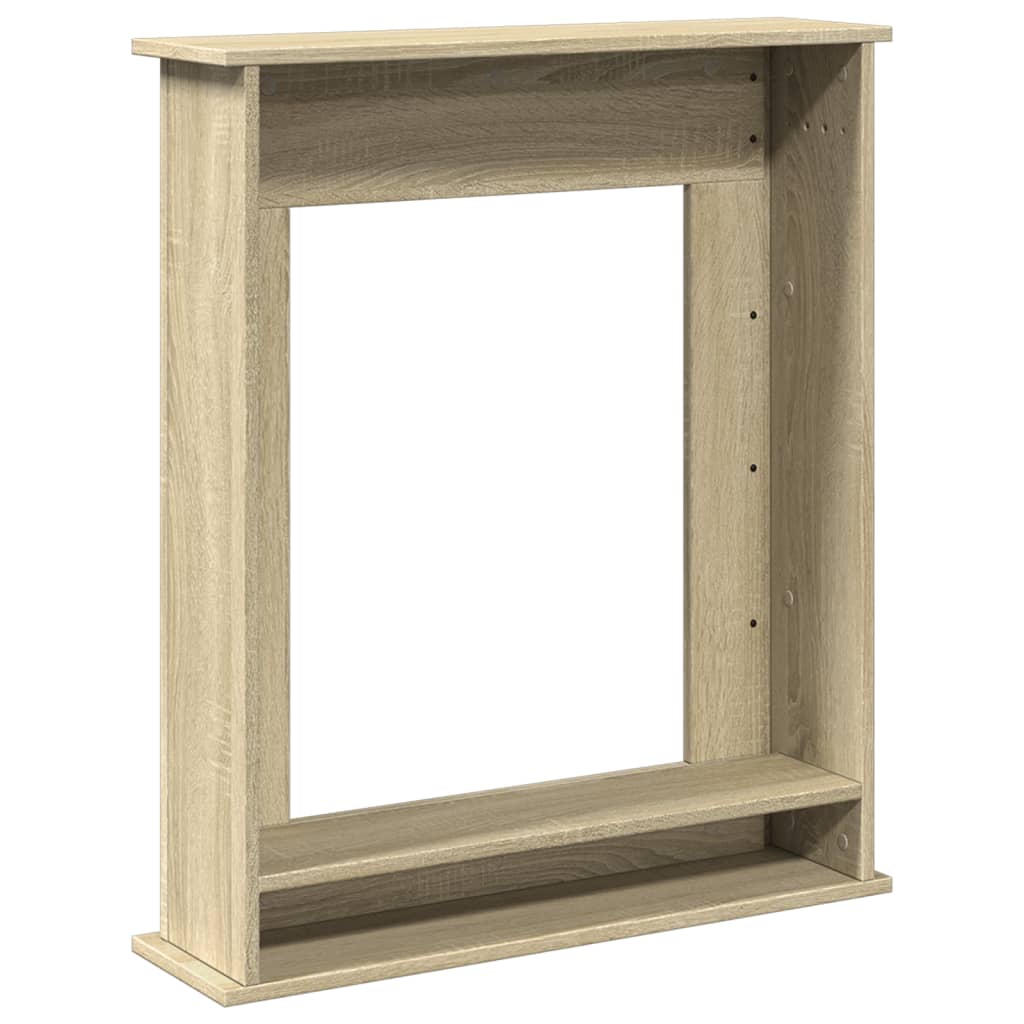 vidaXL Πλαίσιο Τζακιού Sonoma Δρυς 75x20x87,5 εκ. από Επεξ. Ξύλο