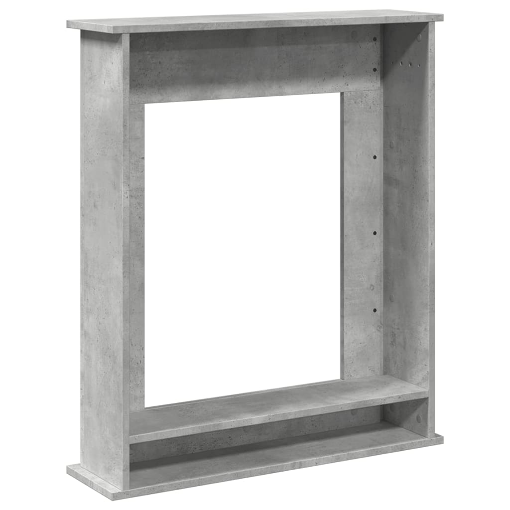 vidaXL Πλαίσιο Τζακιού Γκρι Σκυρ. 75x20x87,5 εκ. από Επεξ. Ξύλο